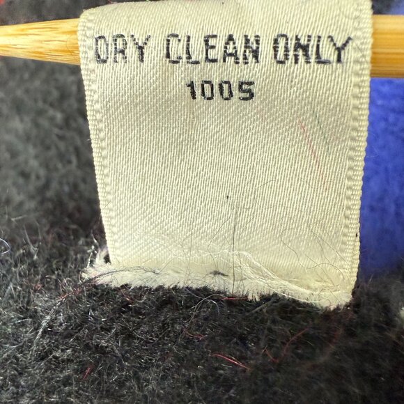 Vtg 80s Rafaella Angora Lambswool Sweater Tunic Small Colorblock Abstract Swirl - Picture 10 of 10